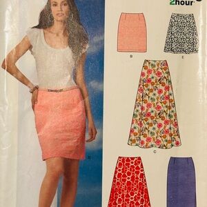 NewLook 6053 Five Styles Skirts  Sizes 8-18 Uncut